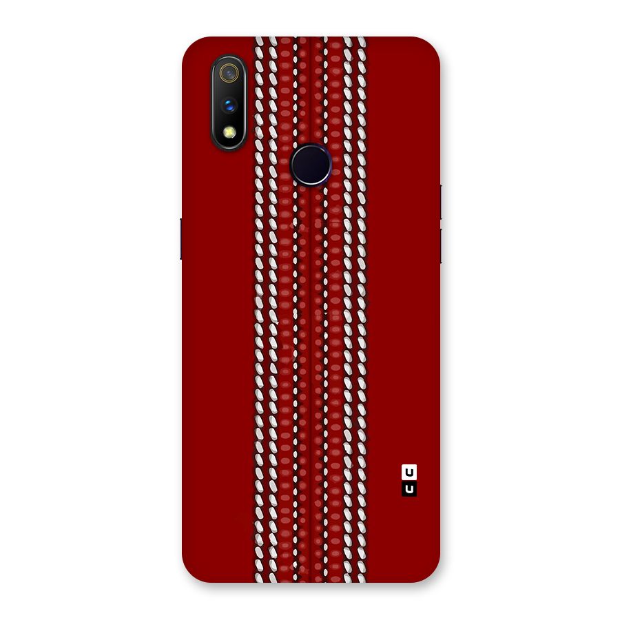 Cricket Ball Pattern Back Case for Realme 3 Pro