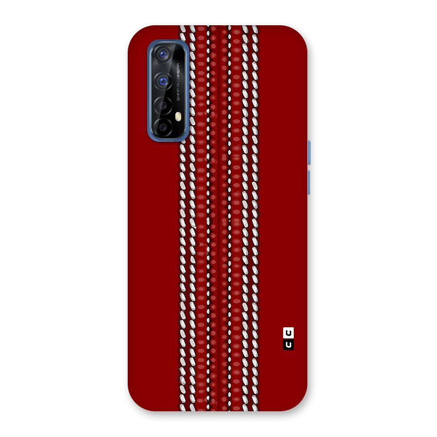 Cricket Ball Pattern Back Case for Realme 7