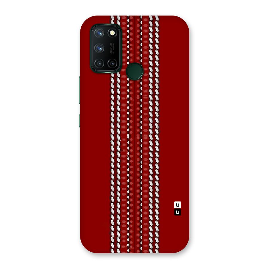 Cricket Ball Pattern Back Case for Realme 7i