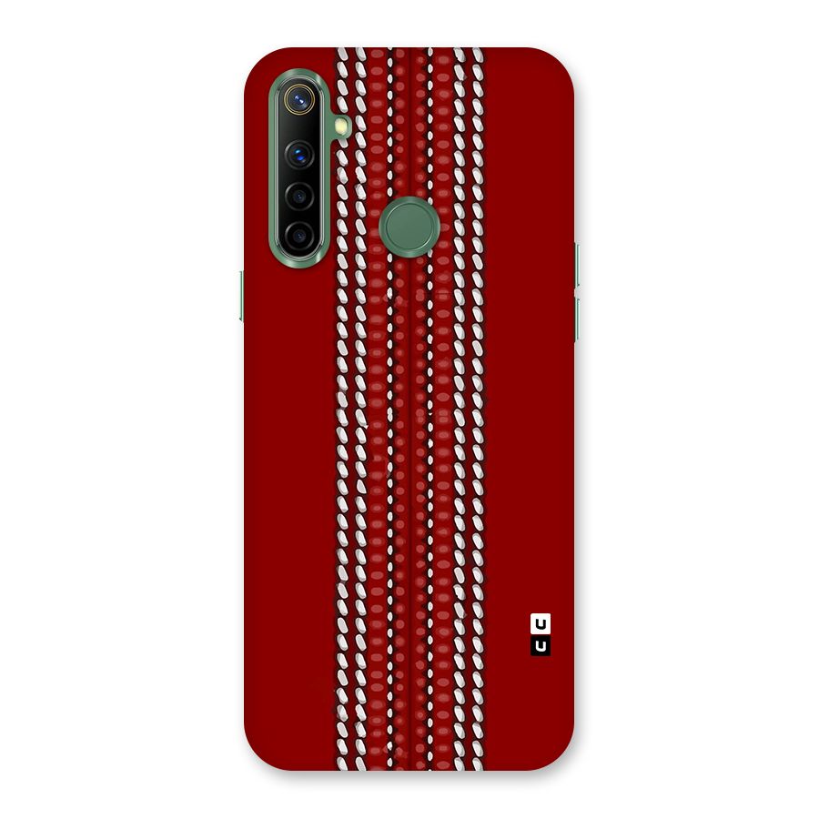 Cricket Ball Pattern Back Case for Realme Narzo 10