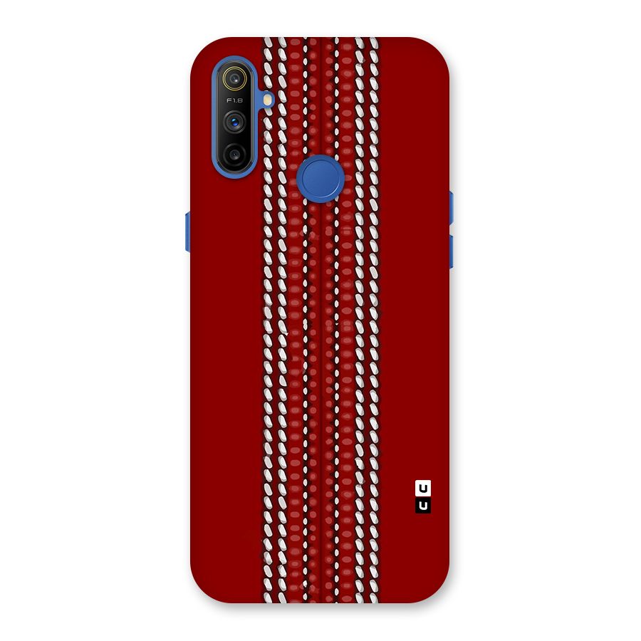 Cricket Ball Pattern Back Case for Realme Narzo 10A