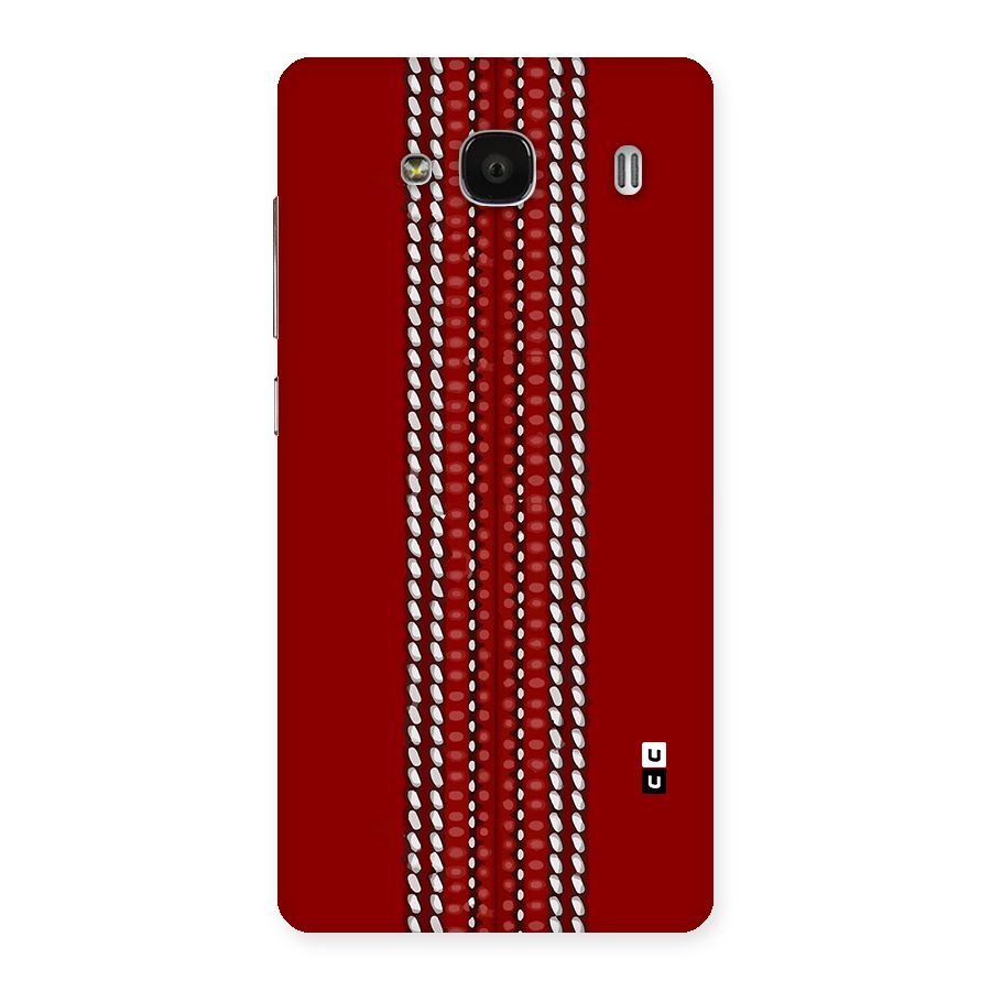 Cricket Ball Pattern Back Case for Redmi 2s