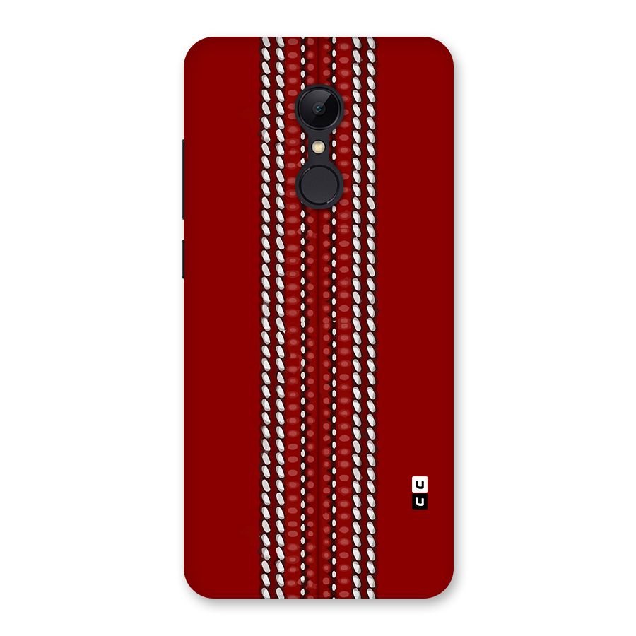 Cricket Ball Pattern Back Case for Redmi 5