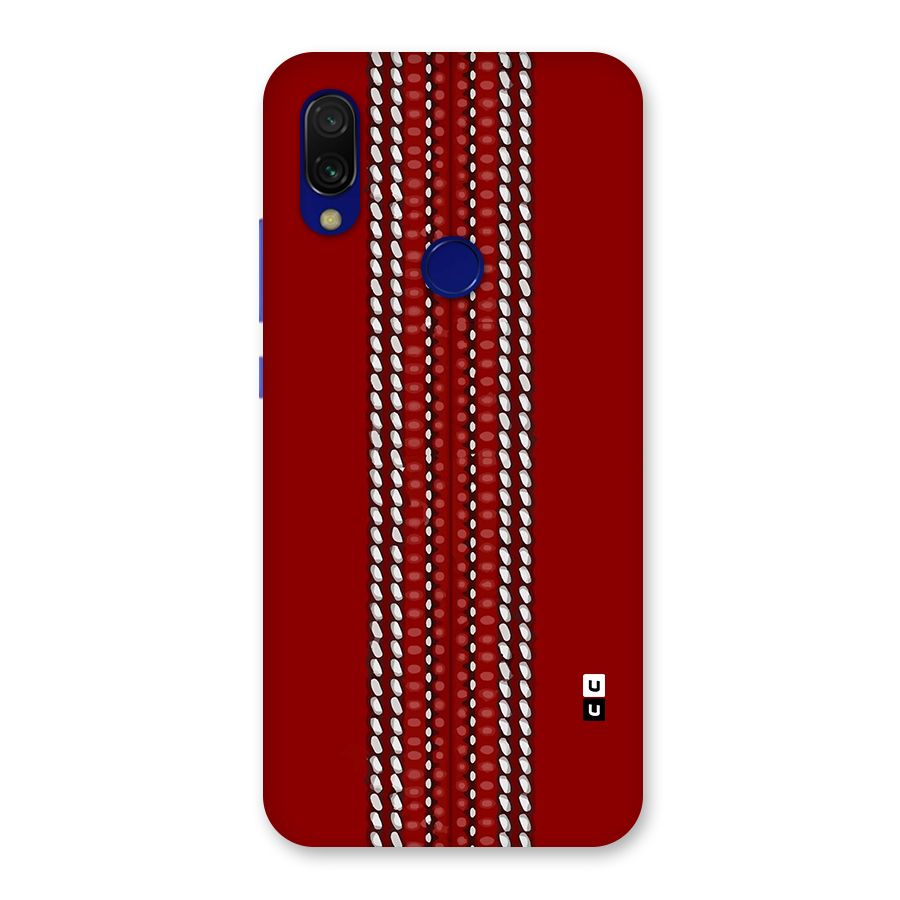 Cricket Ball Pattern Back Case for Redmi 7