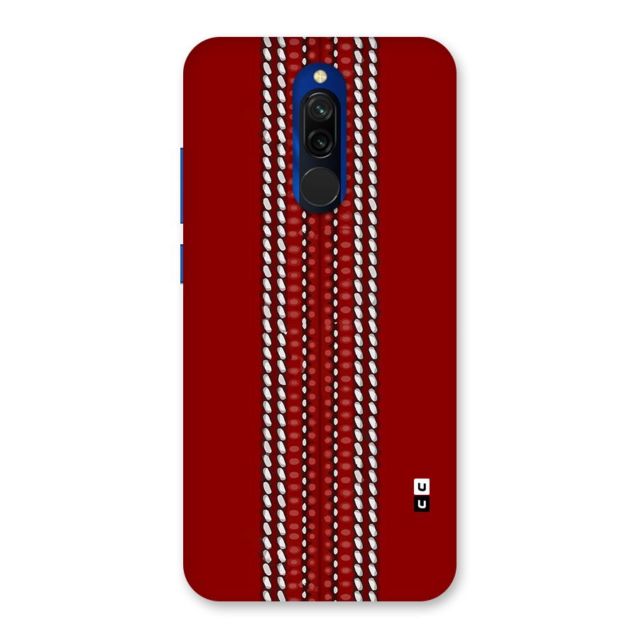 Cricket Ball Pattern Back Case for Redmi 8