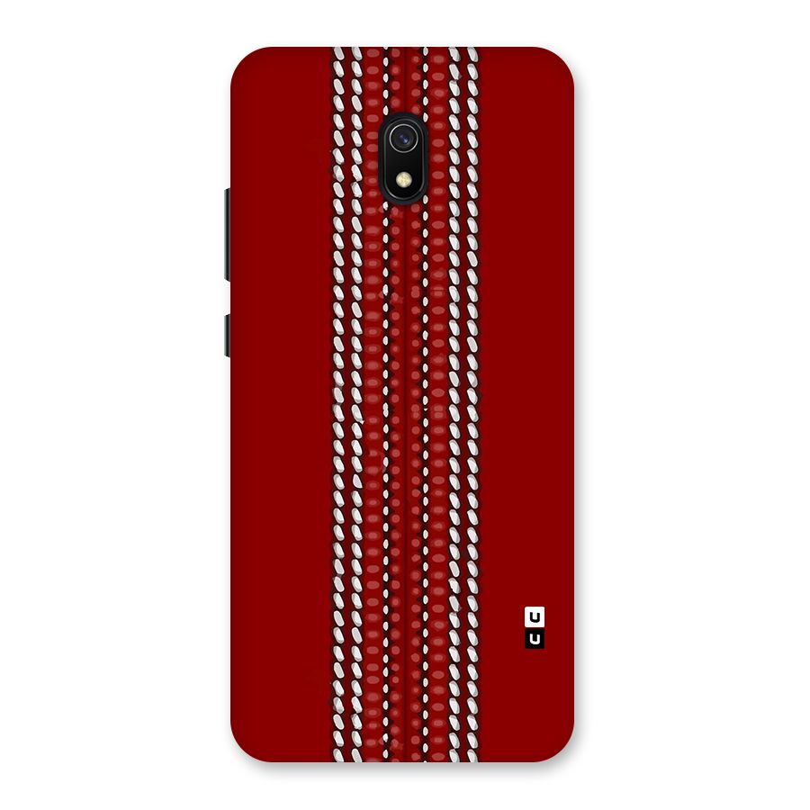 Cricket Ball Pattern Back Case for Redmi 8A