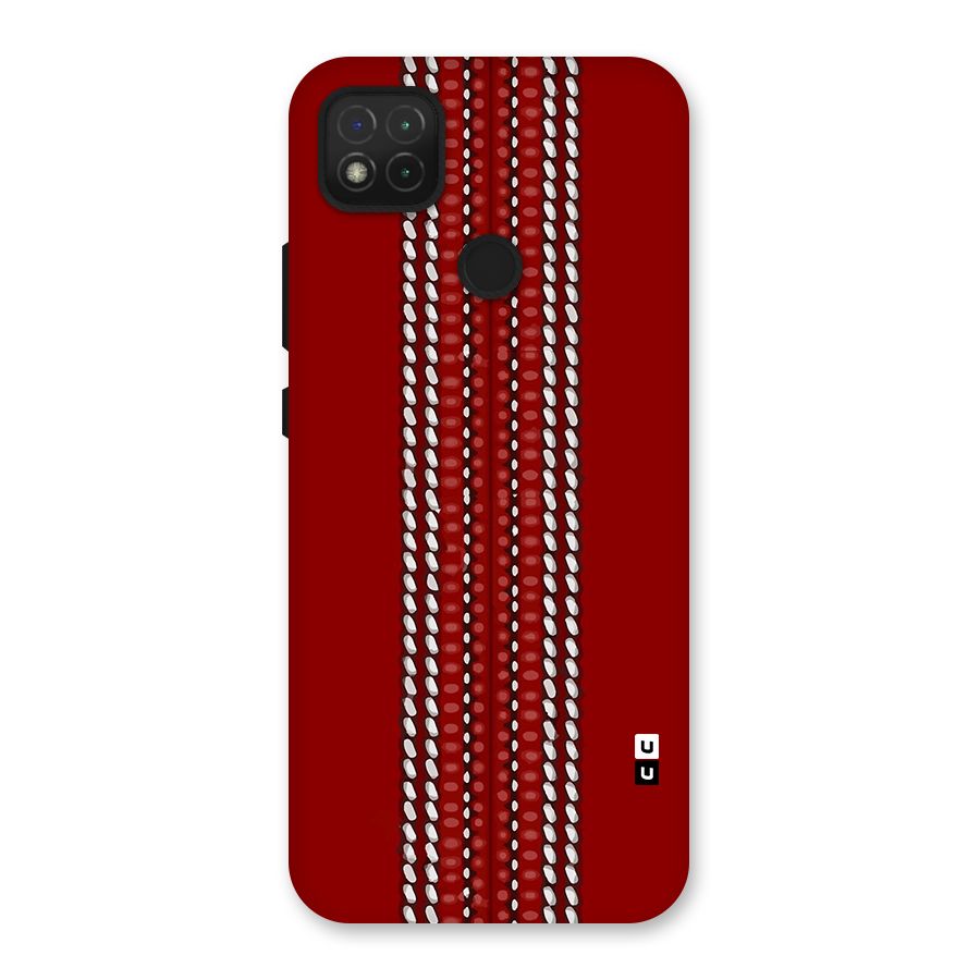 Cricket Ball Pattern Back Case for Redmi 9 Activ