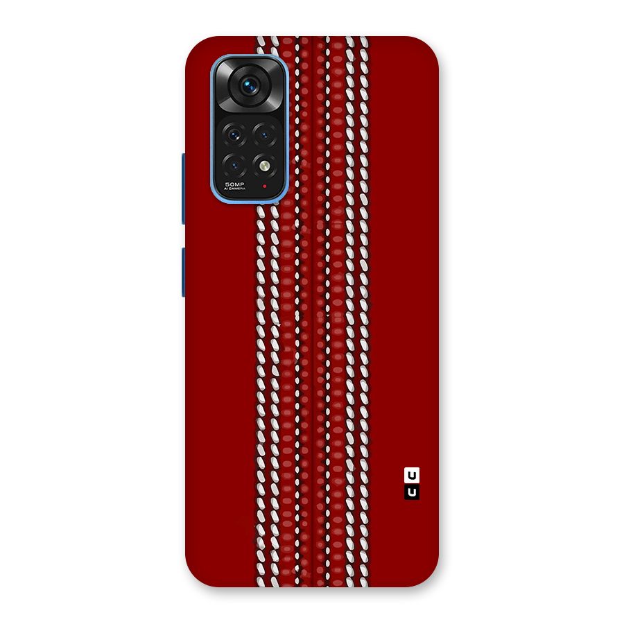 Cricket Ball Pattern Back Case for Redmi Note 11S