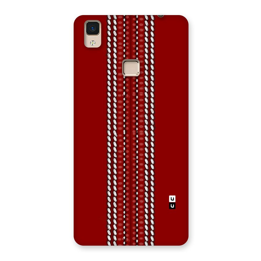 Cricket Ball Pattern Back Case for V3 Max