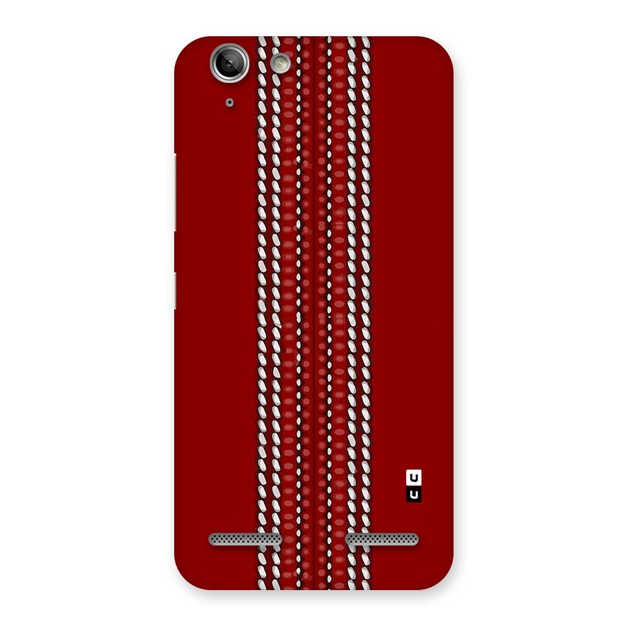 Cricket Ball Pattern Back Case for Vibe K5