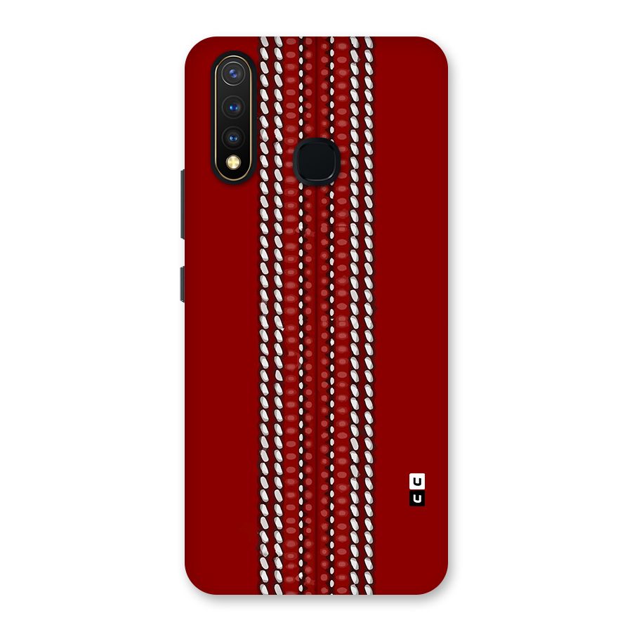 Cricket Ball Pattern Back Case for Vivo U20