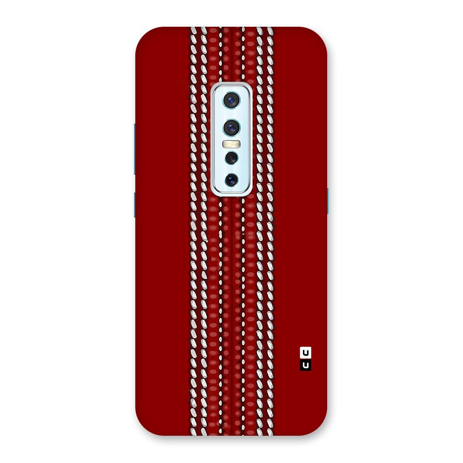 Cricket Ball Pattern Back Case for Vivo V17 Pro