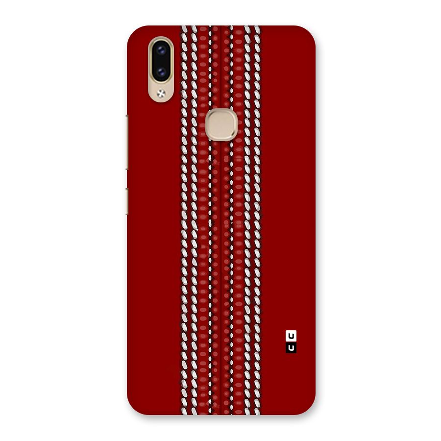 Cricket Ball Pattern Back Case for Vivo V9 Youth