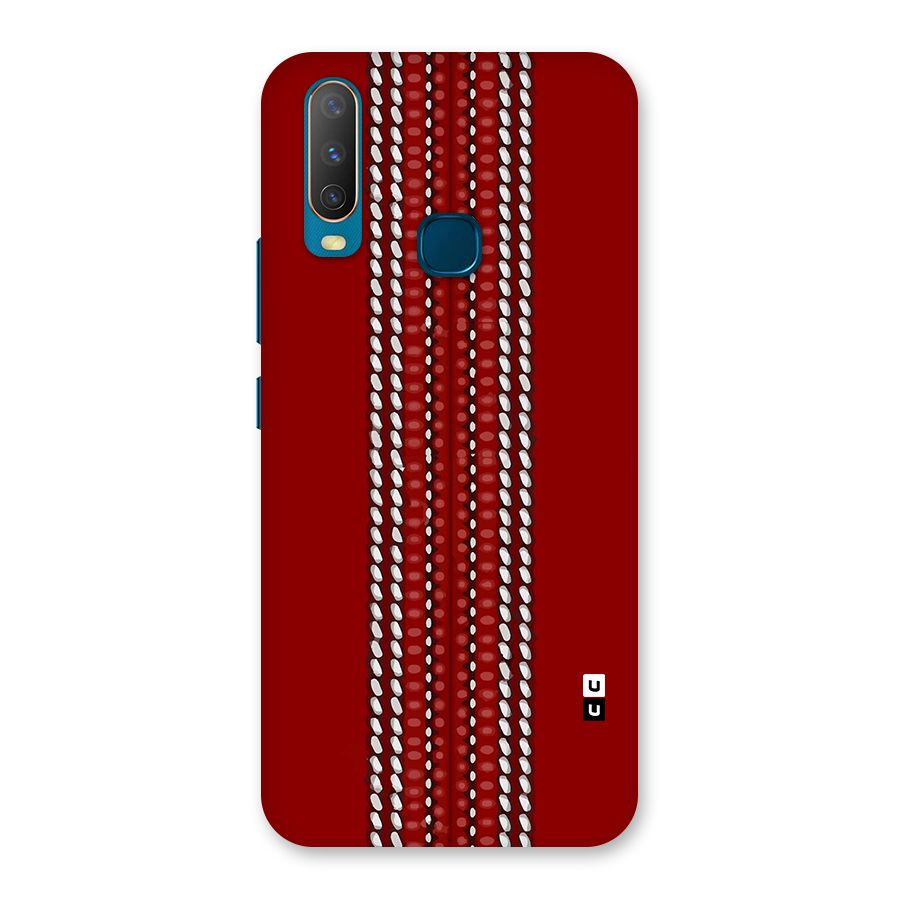 Cricket Ball Pattern Back Case for Vivo Y11
