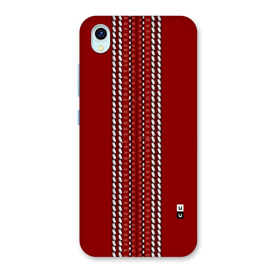 Cricket Ball Pattern Back Case for Vivo Y1s