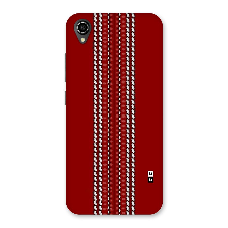 Cricket Ball Pattern Back Case for Vivo Y90