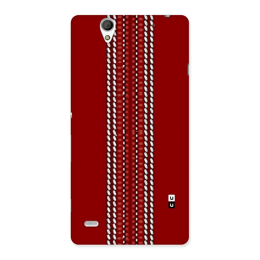 Cricket Ball Pattern Back Case for Xperia C4