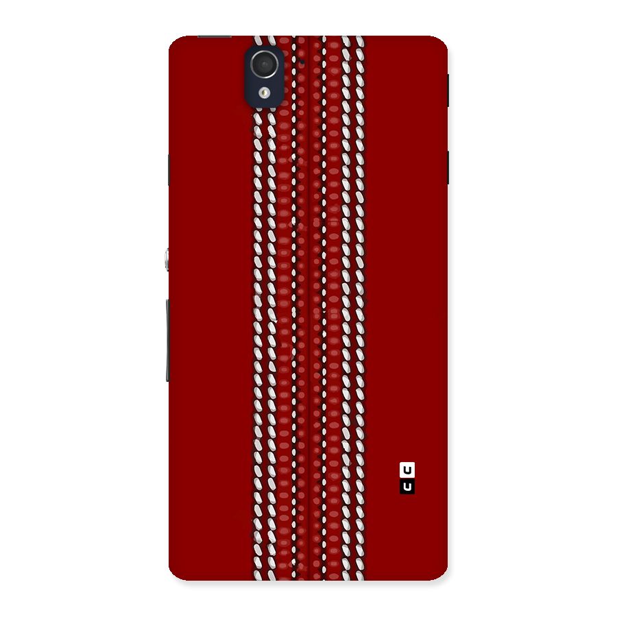 Cricket Ball Pattern Back Case for Xperia Z