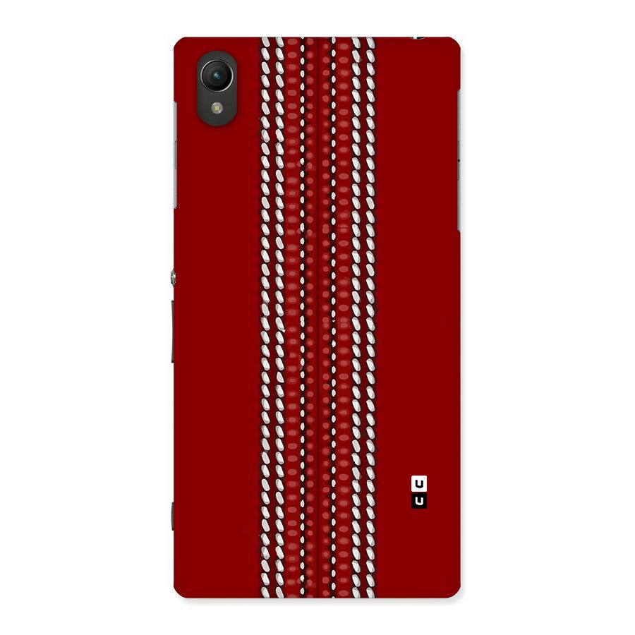 Cricket Ball Pattern Back Case for Xperia Z1