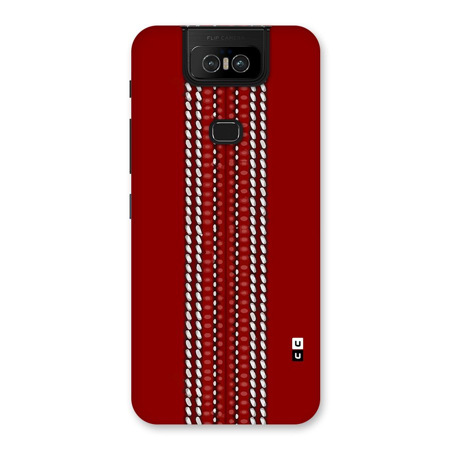 Cricket Ball Pattern Back Case for Zenfone 6z