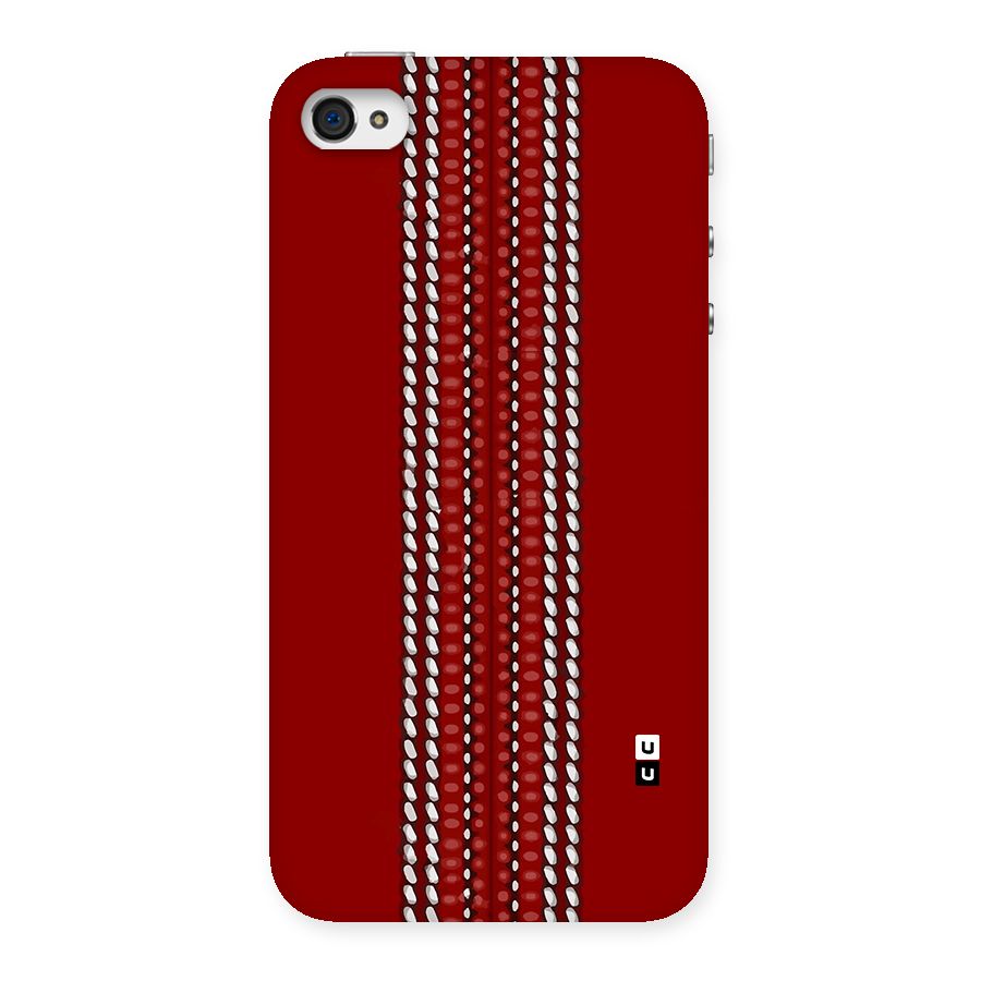 Cricket Ball Pattern Back Case for iPhone 4 4s