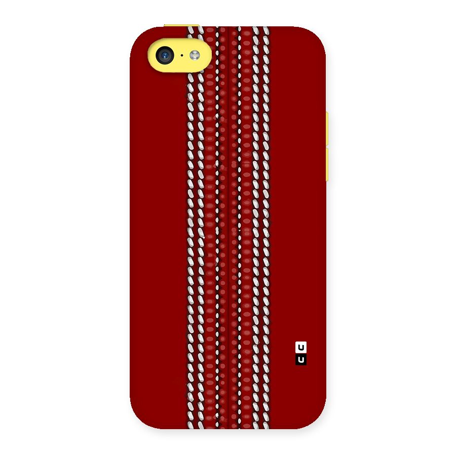Cricket Ball Pattern Back Case for iPhone 5C