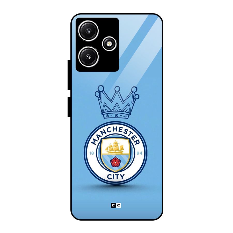Crown City FC Glass Back Case for Poco M6 Pro