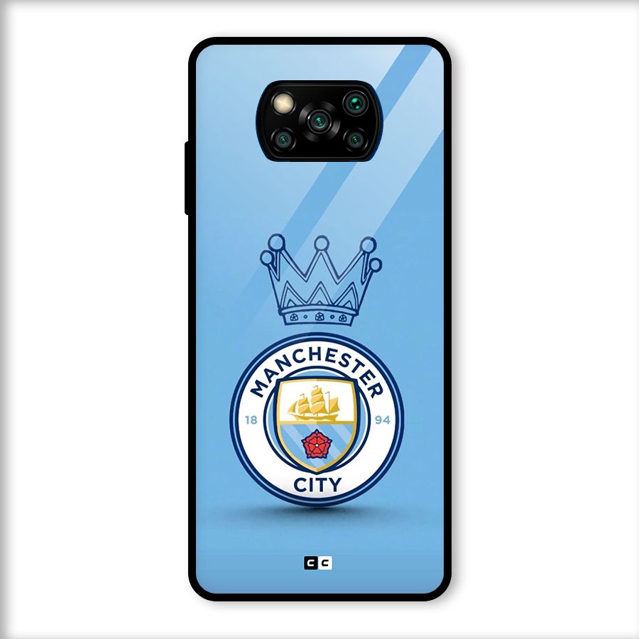 Crown City FC Glass Back Case for Poco X3