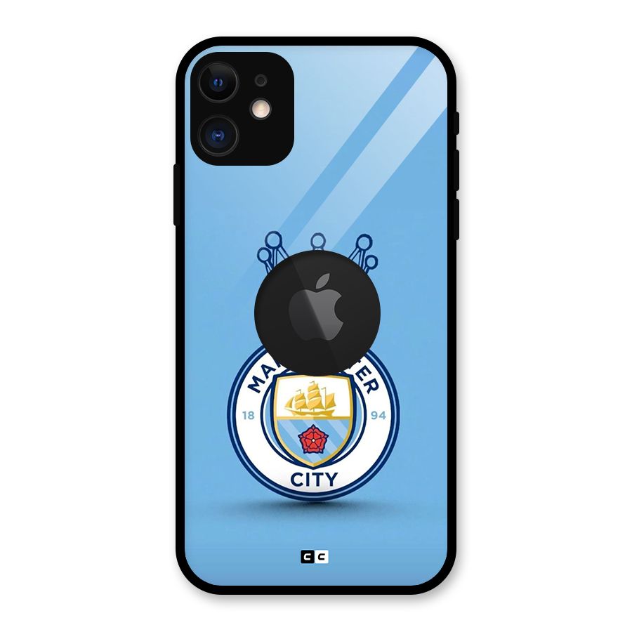 Crown City FC Glass Back Case for iPhone 11 Logo Cut