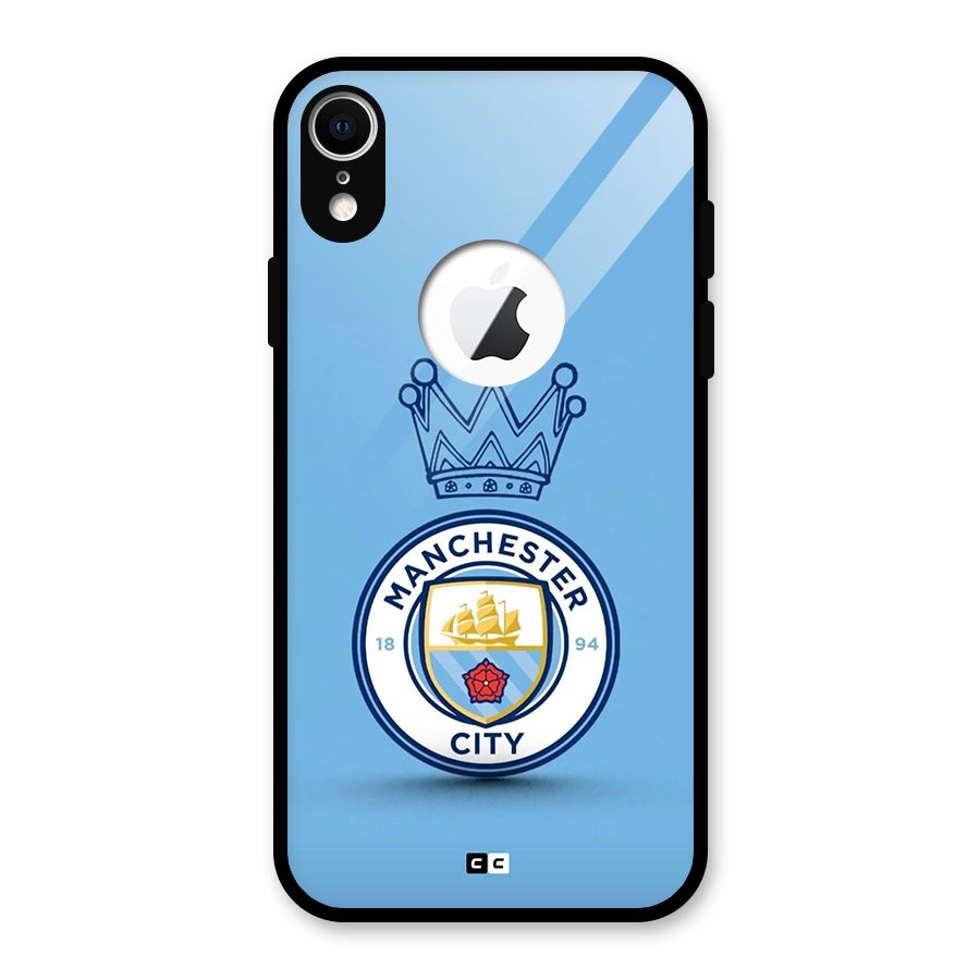 Crown City FC Glass Back Case for iPhone XR Logo Cut