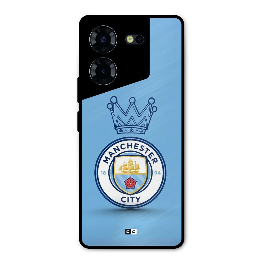 Crown City FC Metal Back Case for Tecno Pova 5 Pro 5G