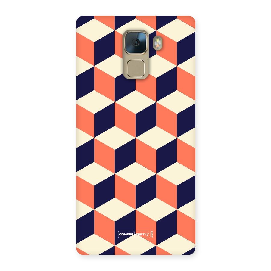 Cube Pattern Back Case for Huawei Honor 7