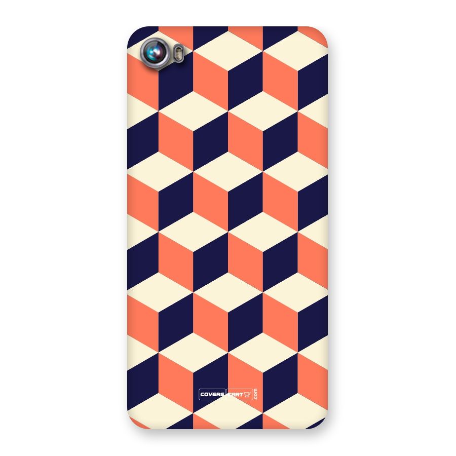 Cube Pattern Back Case for Micromax Canvas Fire 4 A107