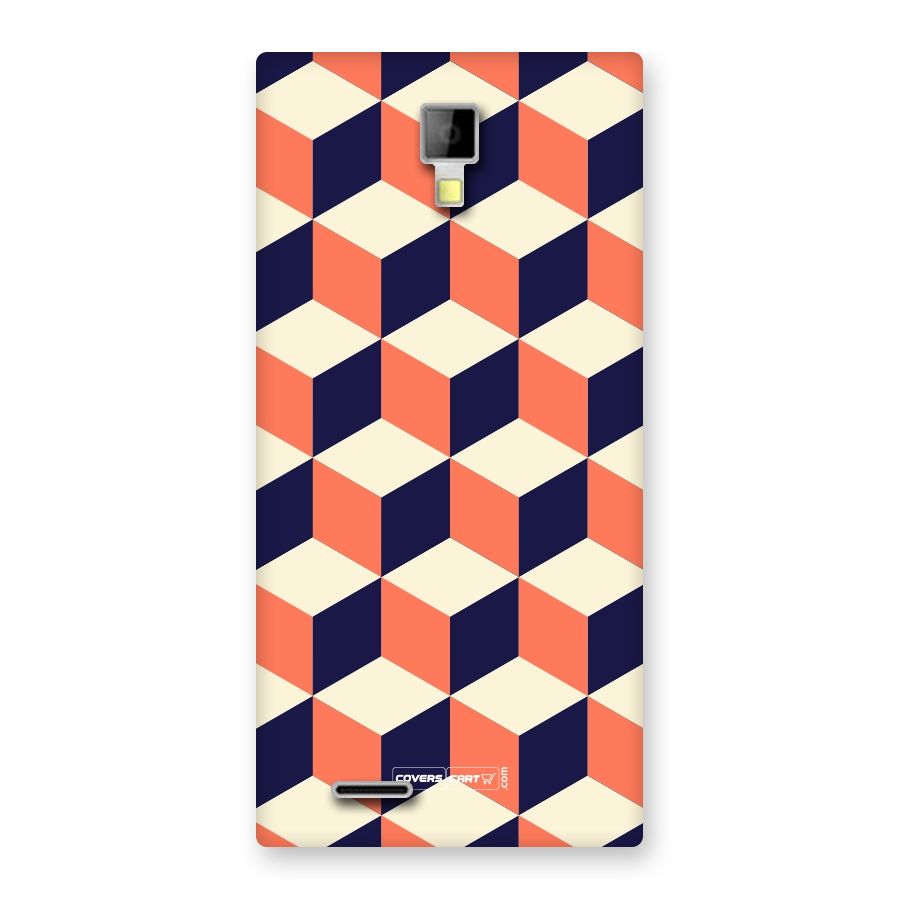 Cube Pattern Back Case for Micromax Canvas Xpress A99