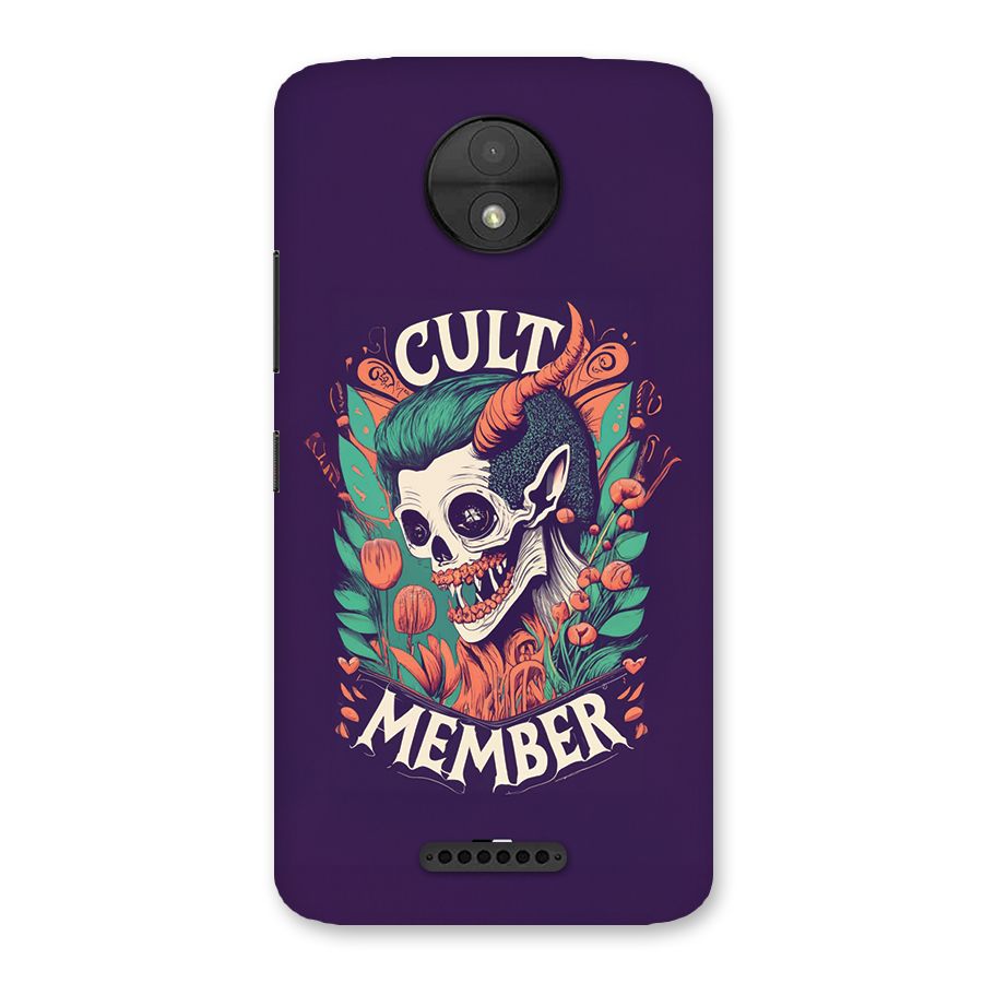 Cult Member Back Case for Moto C
