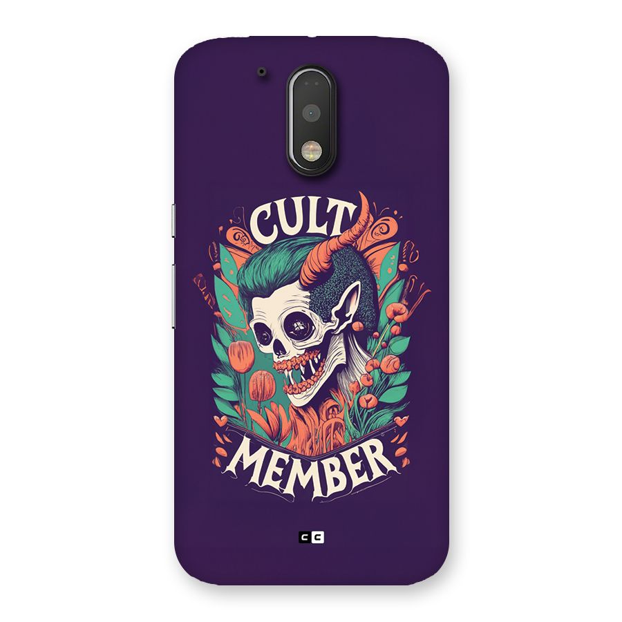 Cult Member Back Case for Moto G4