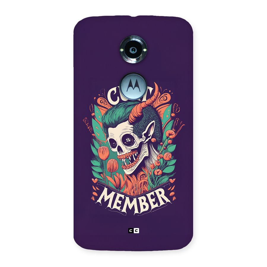 Cult Member Back Case for Moto X2