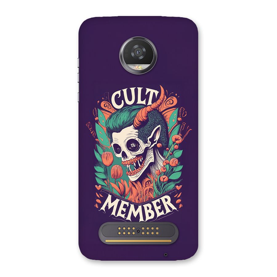 Cult Member Back Case for Moto Z2 Play