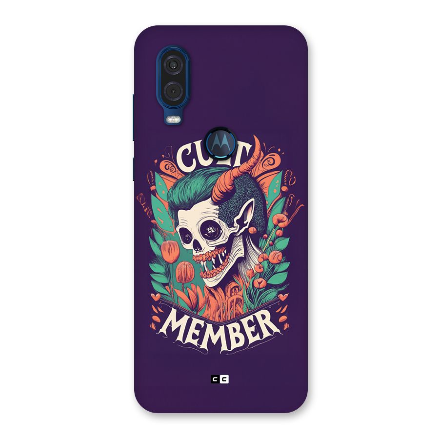 Cult Member Back Case for Motorola One Vision