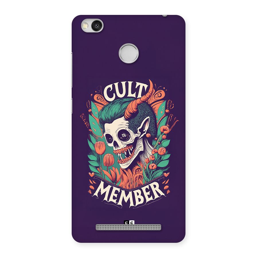 Cult Member Back Case for Redmi 3S Prime