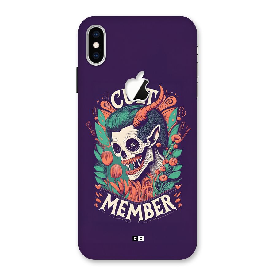 Cult Member Back Case for iPhone XS Max Apple Cut