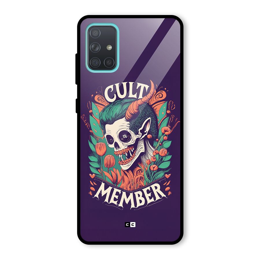 Cult Member Glass Back Case for Galaxy A71