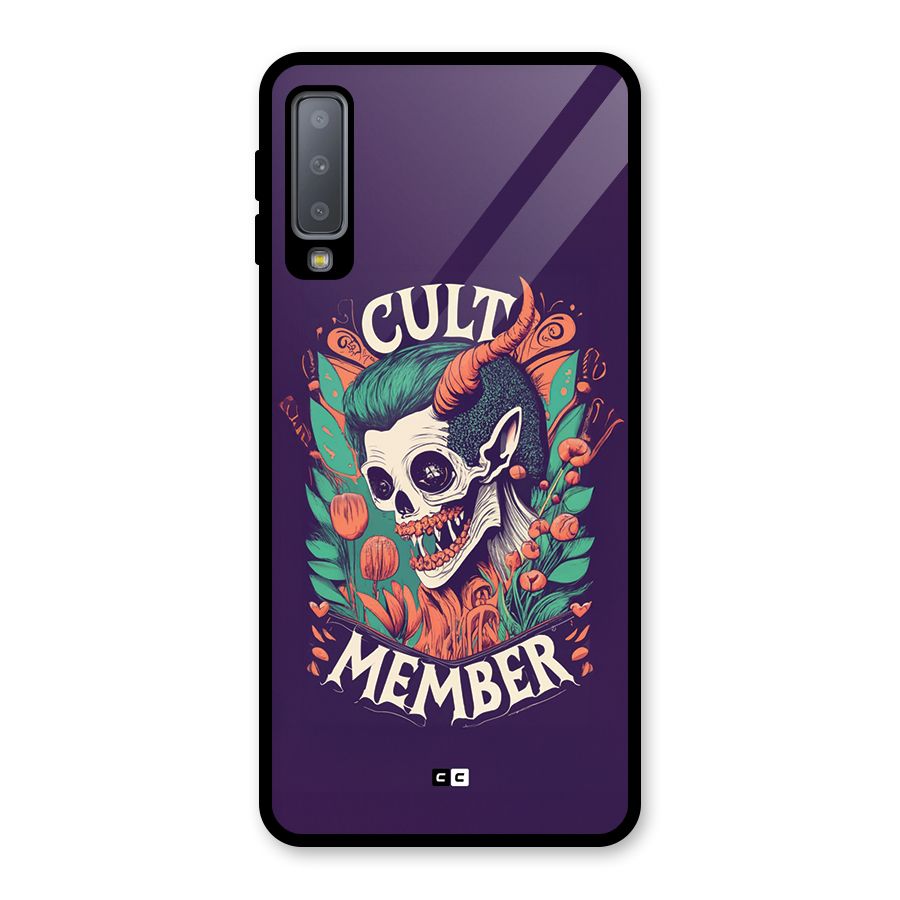Cult Member Glass Back Case for Galaxy A7 (2018)