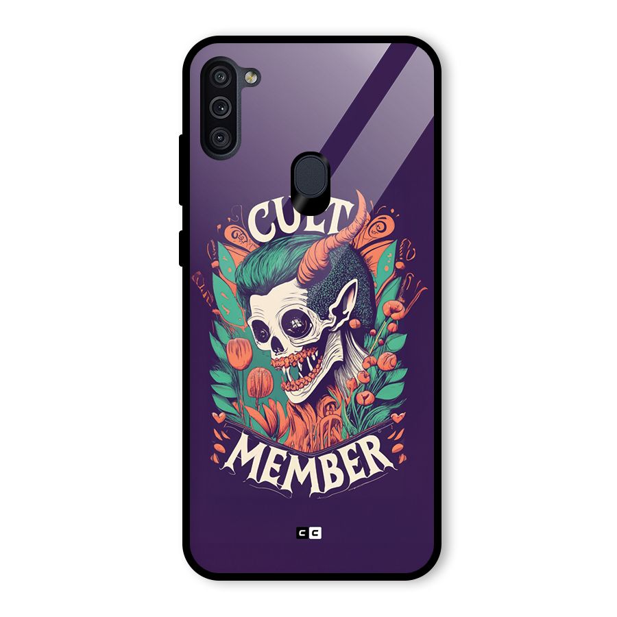 Cult Member Glass Back Case for Galaxy M11