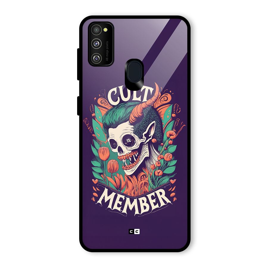 Cult Member Glass Back Case for Galaxy M21