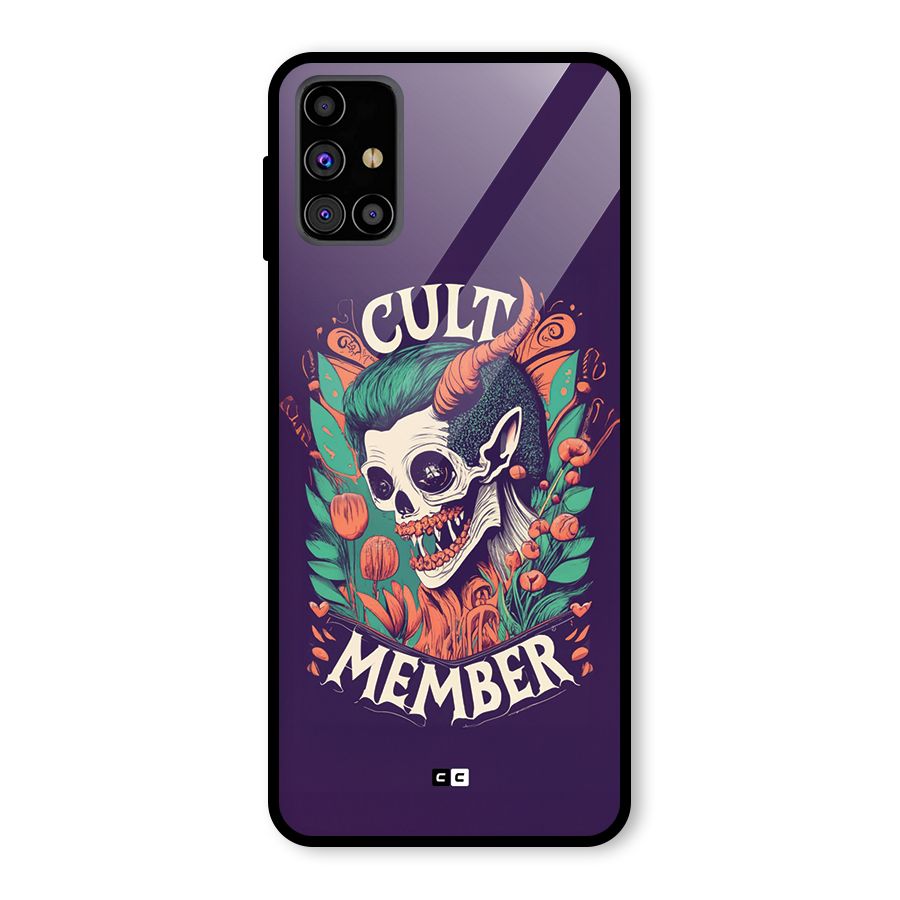 Cult Member Glass Back Case for Galaxy M31s