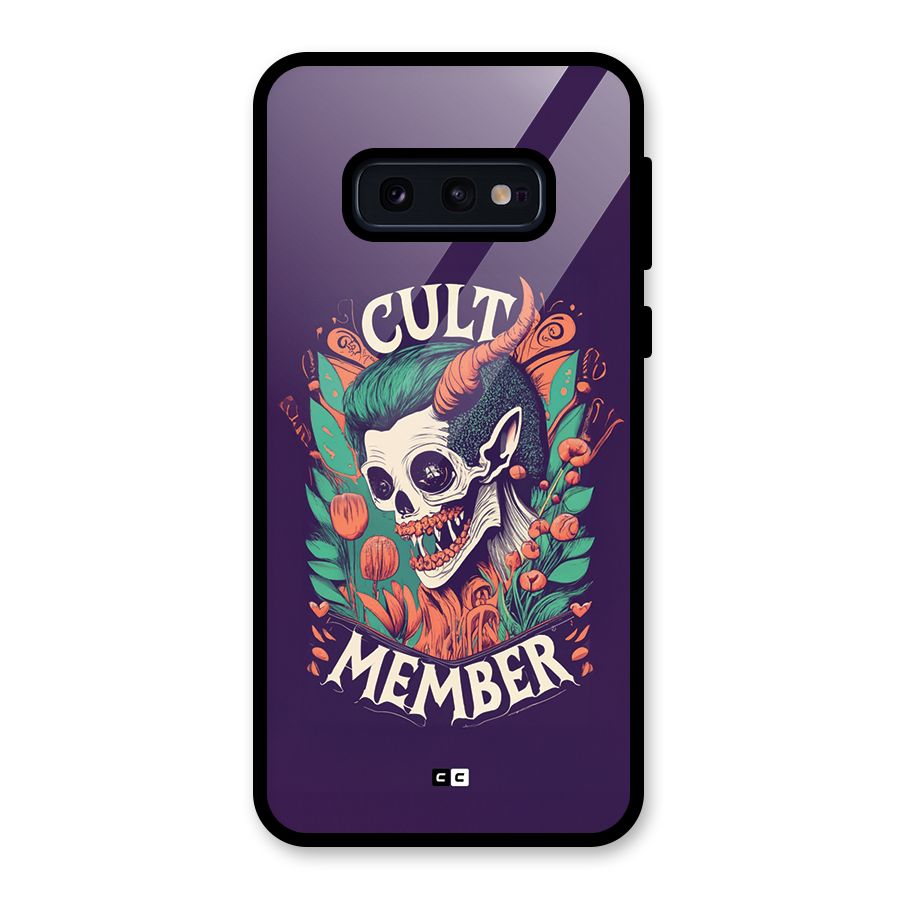 Cult Member Glass Back Case for Galaxy S10e