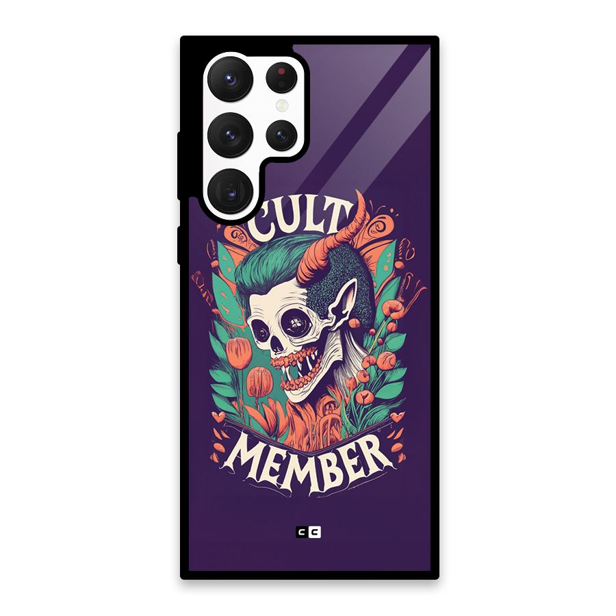Cult Member Glass Back Case for Galaxy S22 Ultra 5G