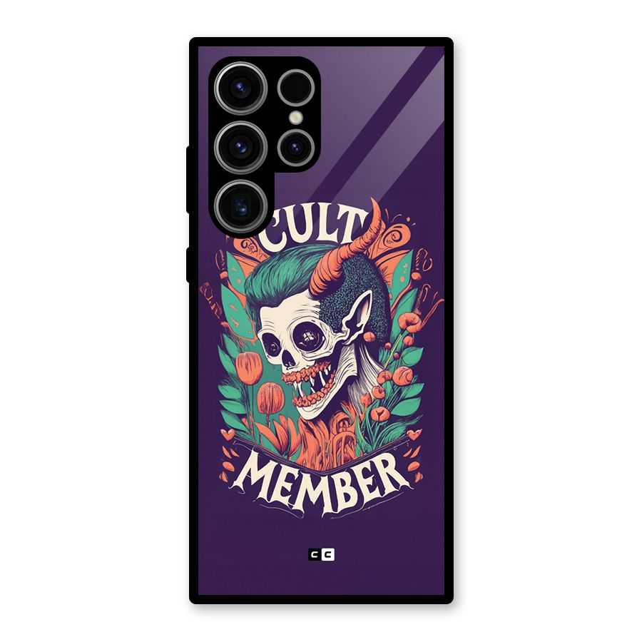 Cult Member Glass Back Case for Galaxy S23 Ultra
