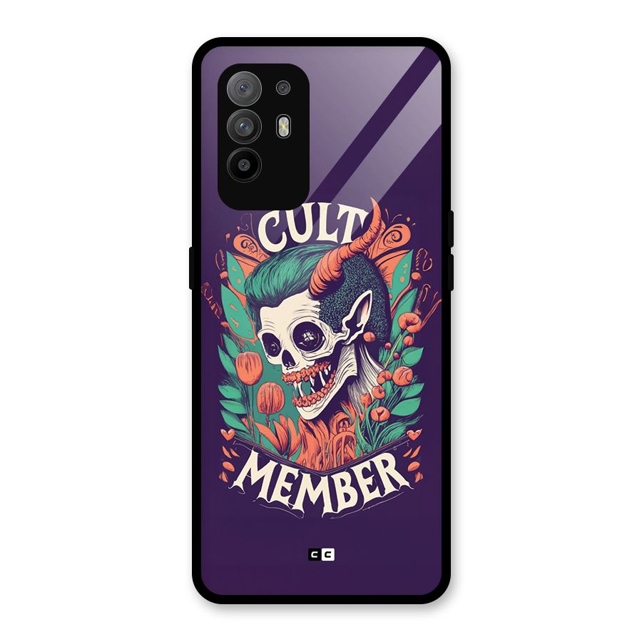 Cult Member Glass Back Case for Oppo F19 Pro Plus 5G